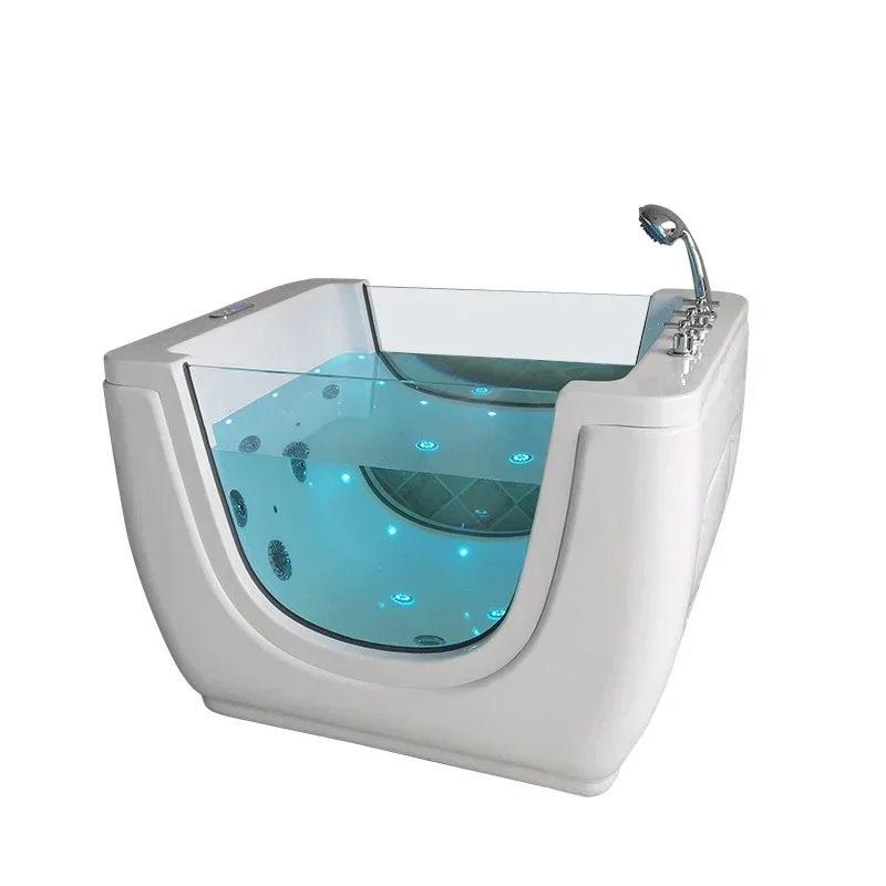 Freestanding Small Bubble Bath Tubs for Baby Spa Bathtub Swim Pool for Kids