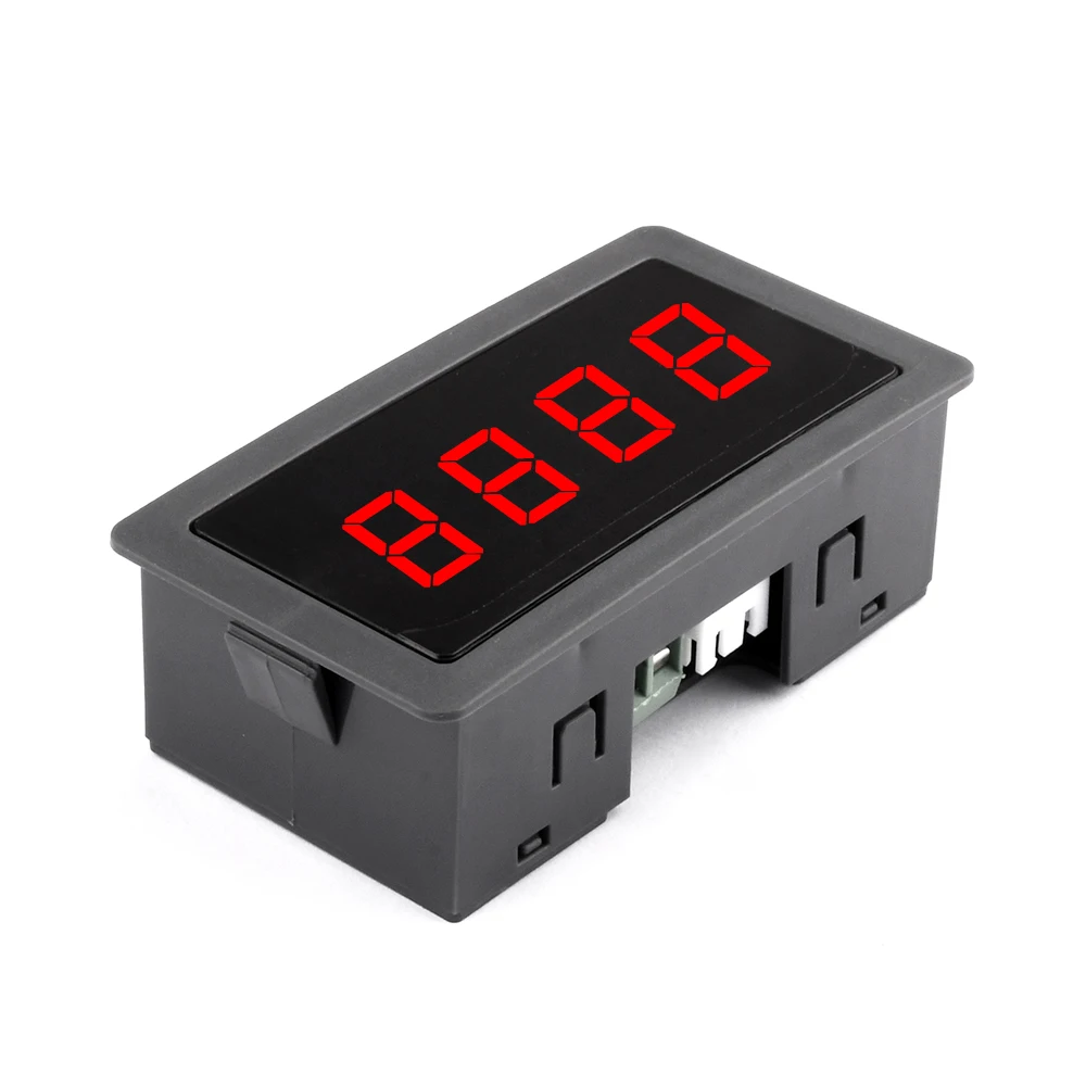 4 Digital LED Digital Tachometer Gauge NPN DC 5V/ DC 8-24V 10-9999RPM RPM Speed Meter with Hall Proximity Switch Sensor