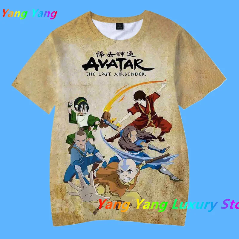 New Kids T Shirt Fashion Cartoons T-shirt 3D Print T Shirts Anime Avatar The Last Airbender Men T-shirts Top Women T-shirts