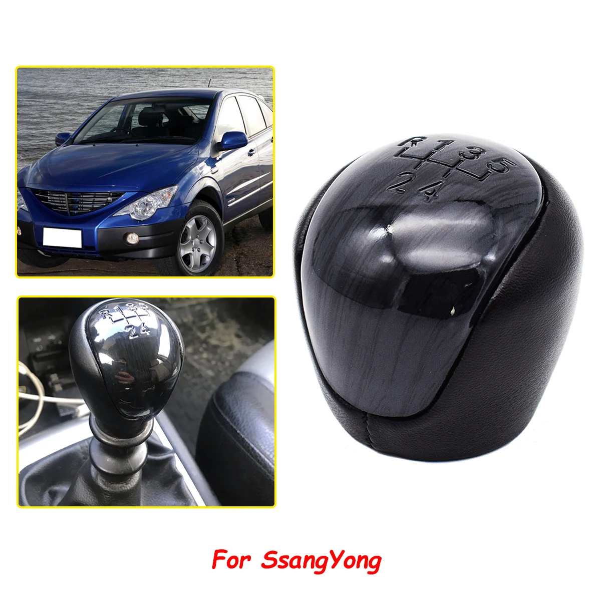 MT Gear Shift Knob For SsangYong Actyon Korando Nomad Korando 5 Speed Car-styling Shifter Gearstick Lever Pen Handle Spare Parts