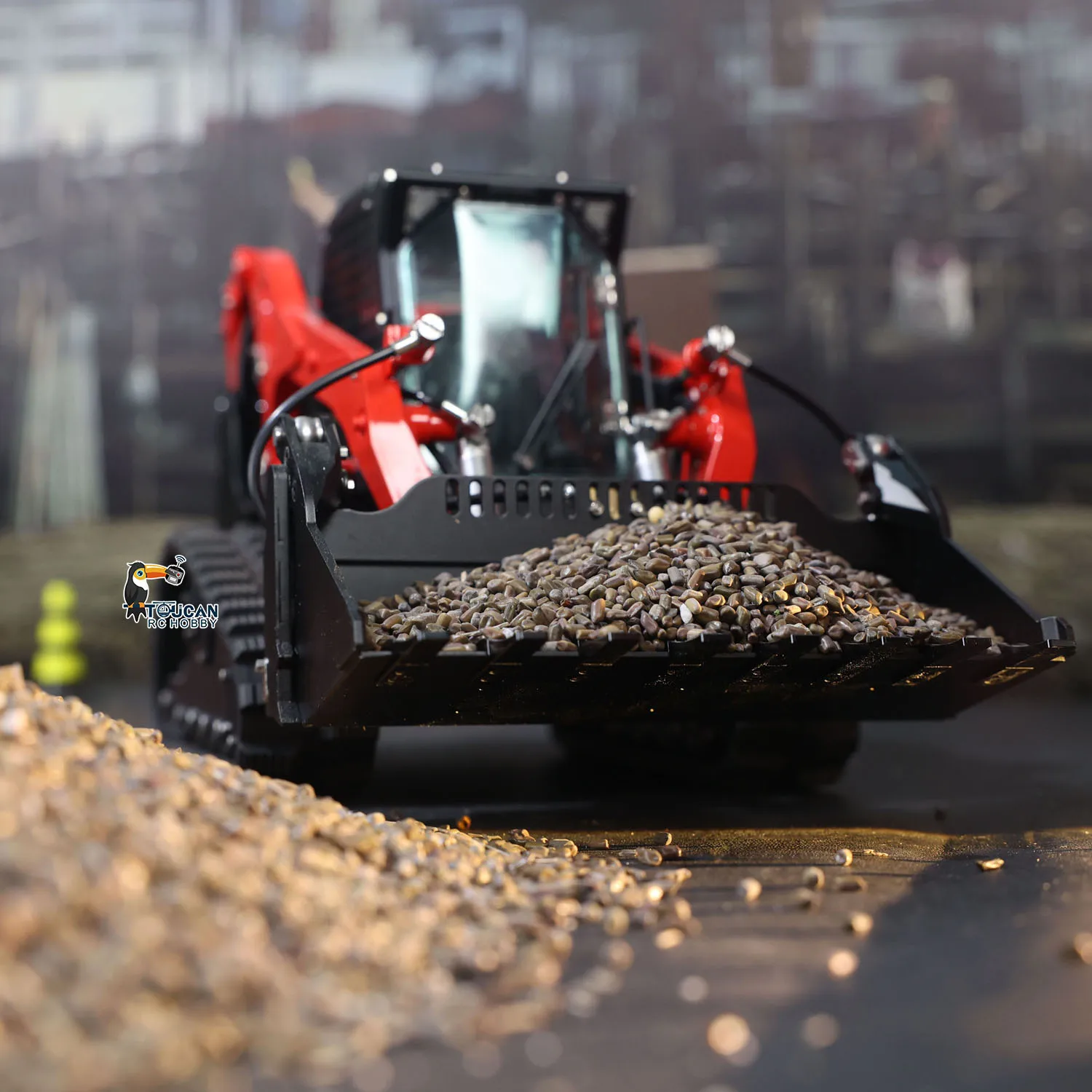 

LESU RTR 1/14 RC Hydraulic AoueLT5 Skid-Steer Loader Metal Model Lights Radio Control Battery Charger Construction Toy Gifts