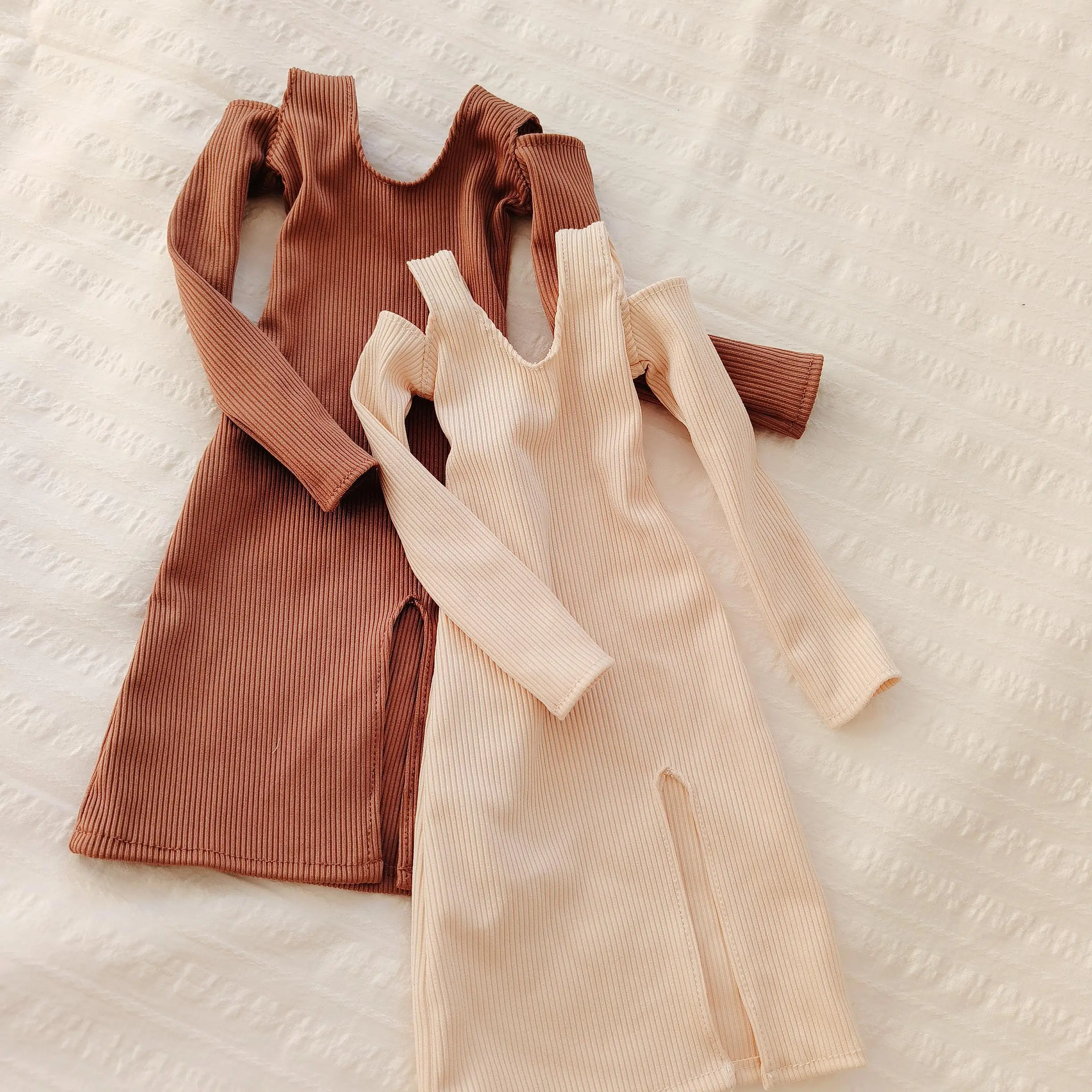 ชุดตุ๊กตา 1/3 สำหรับตุ๊กตา BJD 1/3 แขนยาว ไหล่เดี่ยว กระโปรงถัก ชุดของเล่นเด็กผู้หญิง ชุดแต่งตัว บ้านตุ๊กตา อุปกรณ์เสริมตุ๊กตา ของขวัญ