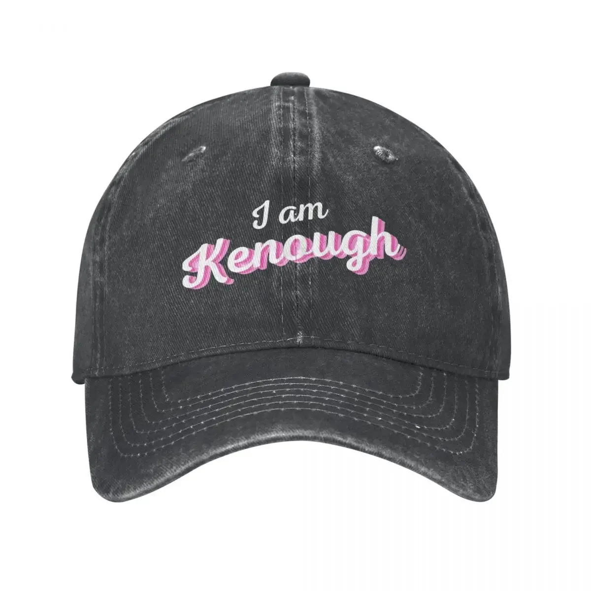 Retro I Am Kenough Baseball Caps Men Women Distressed Washed Sun Cap Ryan Gosling Fuuny Movice Summer Unstructured Soft Hats Cap