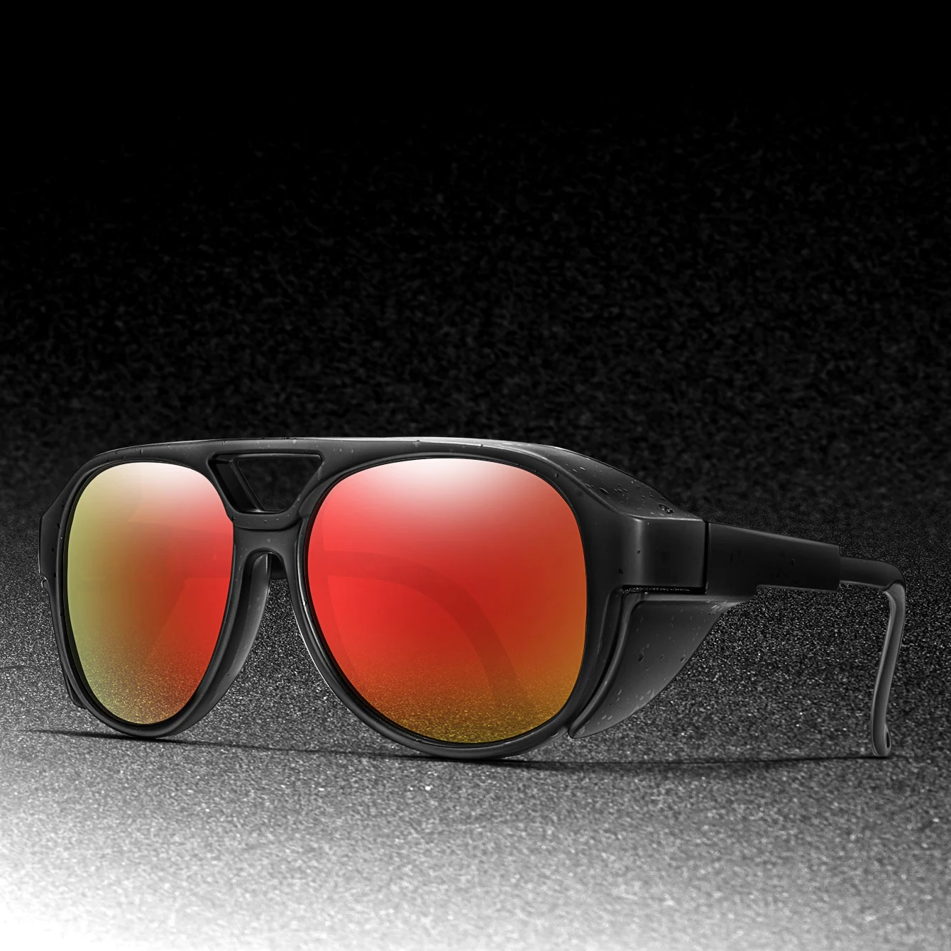 Herren PUNK Sonnenbrille MTB Fahrradbrille Damen UV400 PITS Rennrad-Brille Winddichte Sportbrille für Frauen