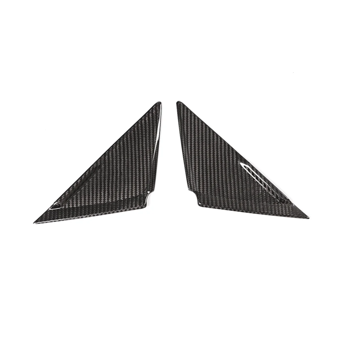 

Real Carbon Fiber Car Front Window A-Pillar Rearview Mirror Triangle Cover Trim for Nissan GTR R35 2008-2016