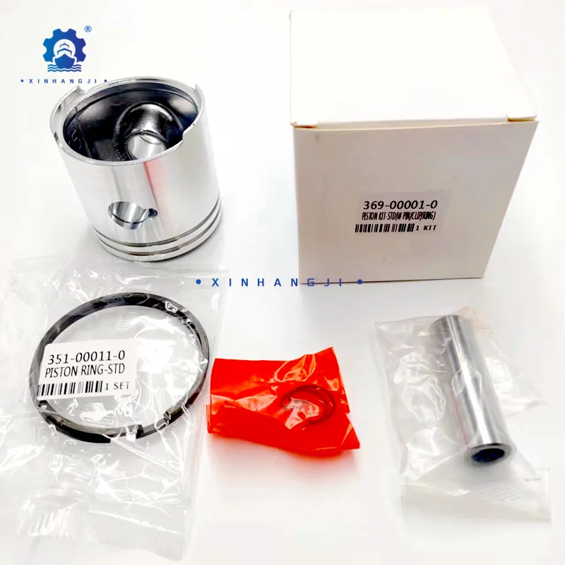 369-00001-0 Piston Kit (Standard) For TOHATSU Outboard 2-stroke 4/5HP 369-00001-1 369-00001 Diameter 55MM Boat accessories