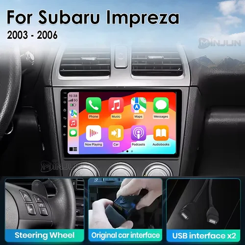 Imagen 2 del producto Android 15 Radio del coche para Subaru Impreza GD GG 2002 2003 2004 2005 2006 2007 reproductor Multimedia GPS Audio 2Din unidad principal estéreo 4G