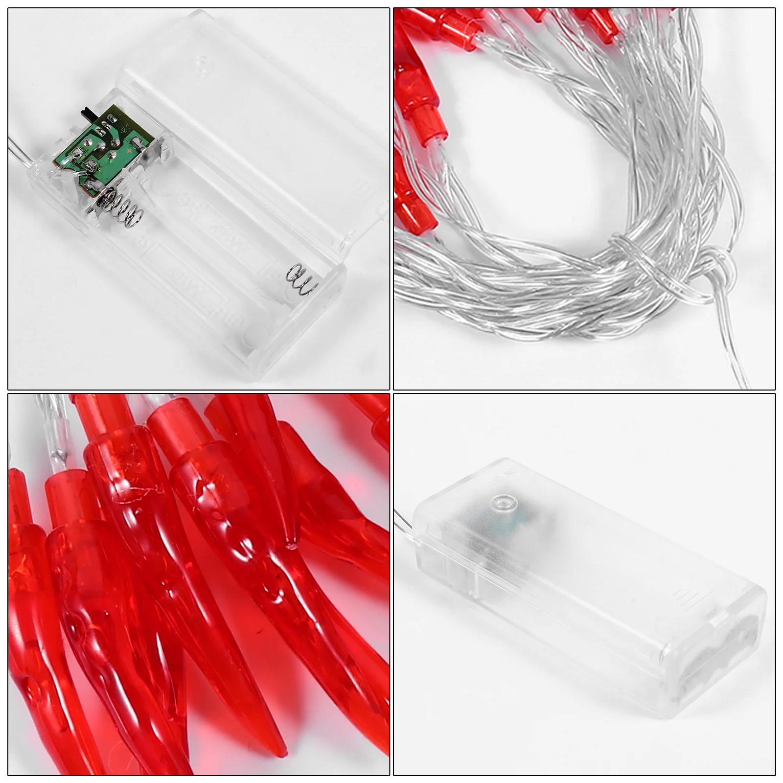 1pc 20Leds Chili Lampe String Festliche Dekoration Party Weihnachten Lichter Indoor Outdoor Lichterketten Für Home Festival Decor