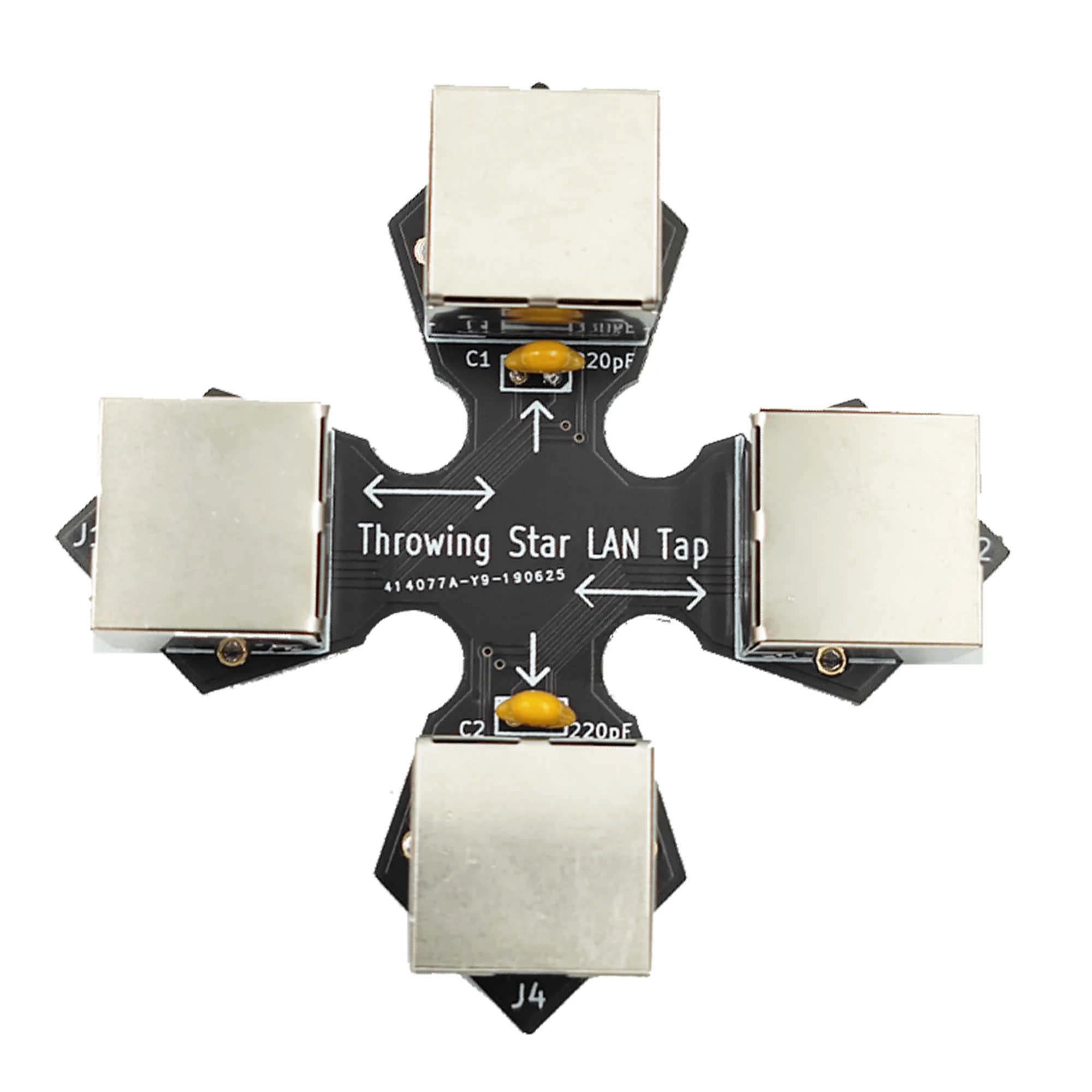 

Throwing Star LAN Tap Passive Ethernet Tap Network Packet Capture Mod Replica Monitoring Ethernet Communication