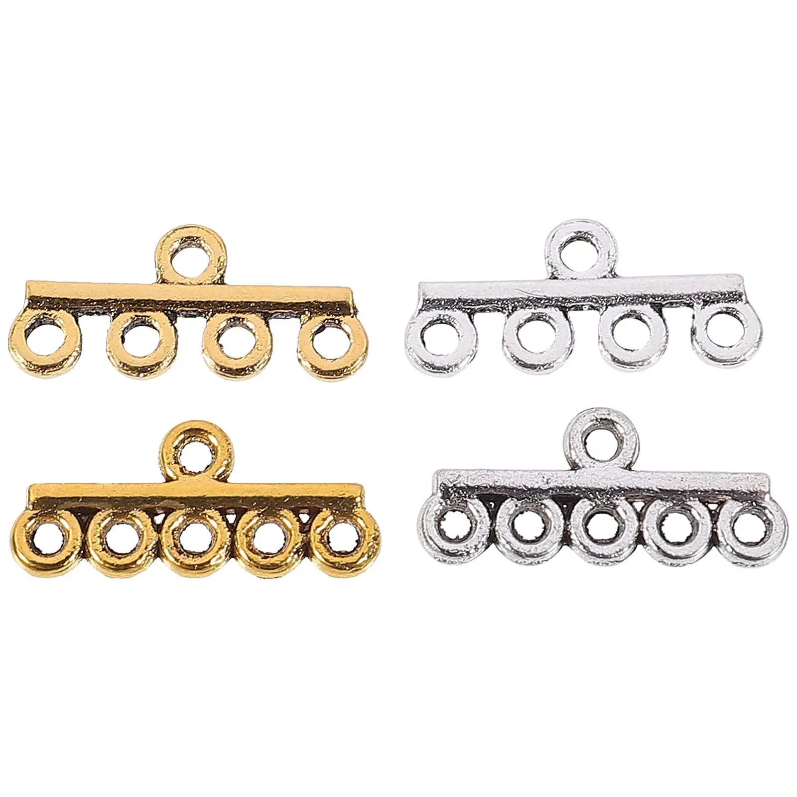 

40PCS DIY Jewelry Clasps Alloy Necklace Bracelet Supplies Chain Connectors Metal Buckles Craft Accessories Components