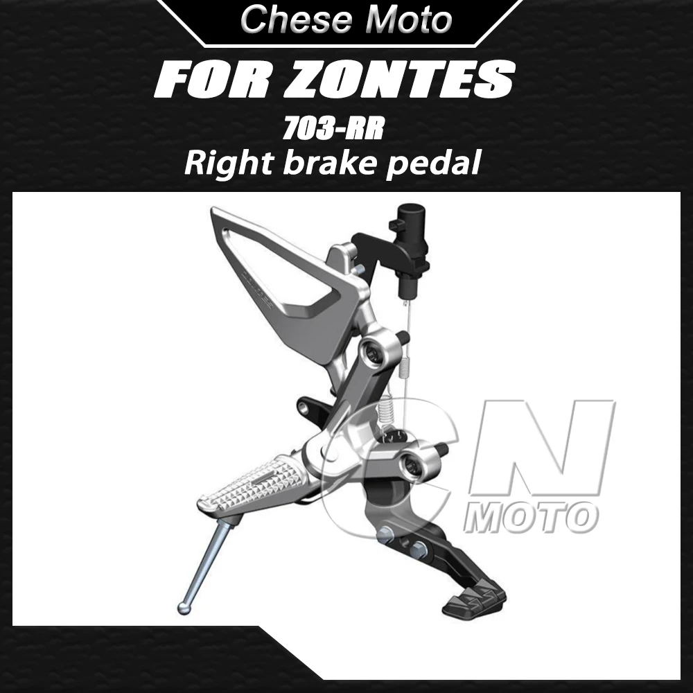 

Motorcycle Front Right Brake Pedal Footrest Bracket Aluminum Triangle Accessories FOR ZONTES 703RR 703-RR 703 RR 702RR 722RR