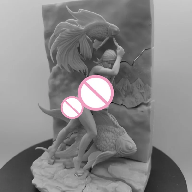 The Art of Walking Diy Resin Figure 1/24 Scale Assembled Model Kit Unassembled Diorama Unpainted Figurines Hobby Toys