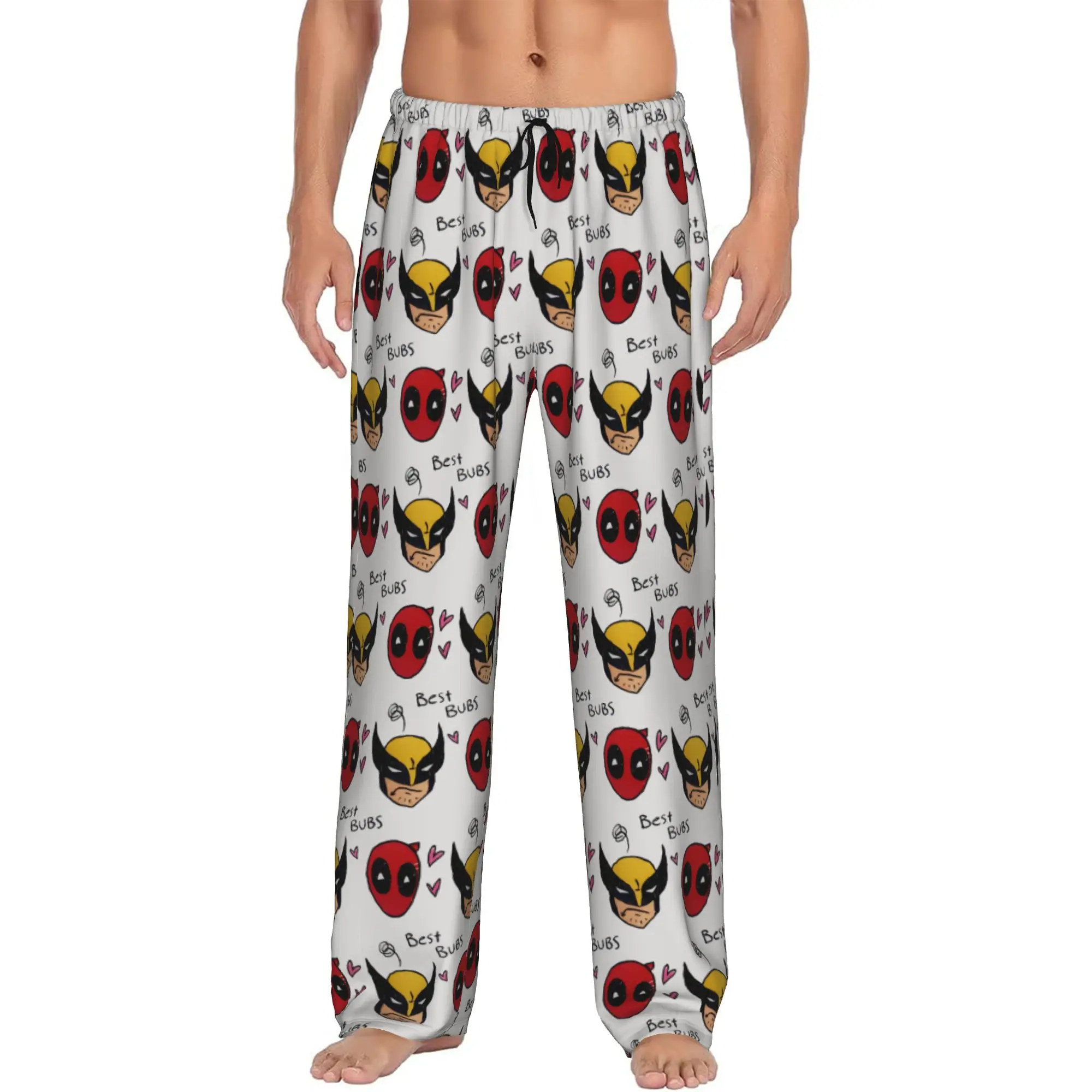 

Custom Men W-Wolverine Comic Wallpaper Pajama Pants Printed Sleep Sleepwear Bottoms with Pockets