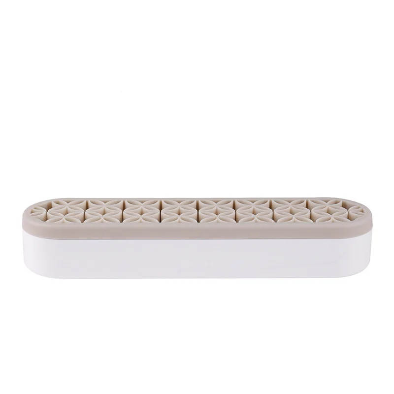 Siliconen nagelborstel Make-upborstel Display Stand Rack Opbergdoos Borstel Drogen Plank Borstelhouder Make-up Houder Organizer