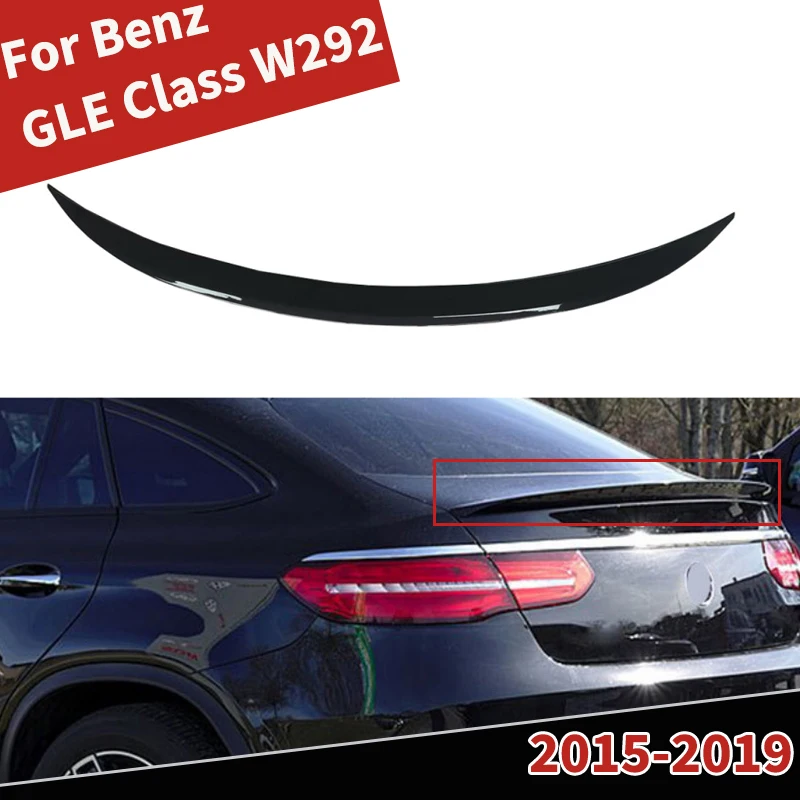 

For Mercedes Benz GLE Class W292 2015-2019 Car Rear Trunk Spoiler Wing Lip Tail Fin Splitter Guard Board Lid Body kits Tuning