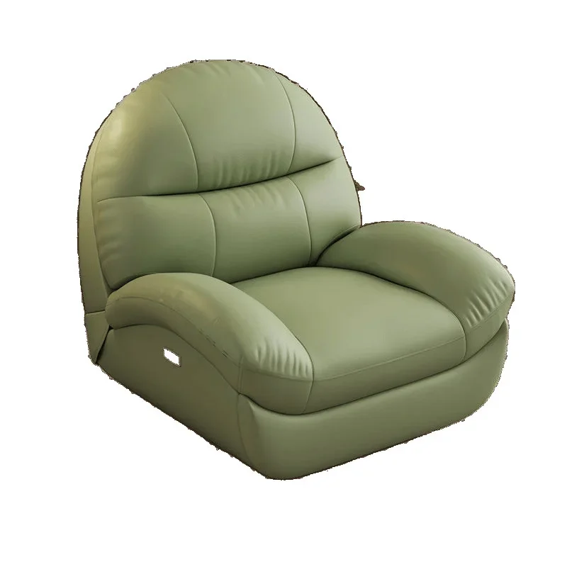 

Space capsule single leather sofa, rocking chair cream can lie down