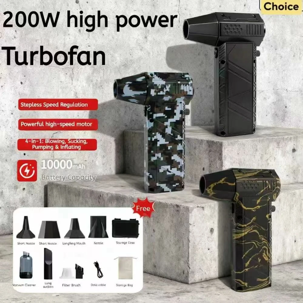 New X6 Violent Fan  high-speed turbo jet fan, mini handheld 58,000 rpm powerful compressed air clean erpowerful air blower