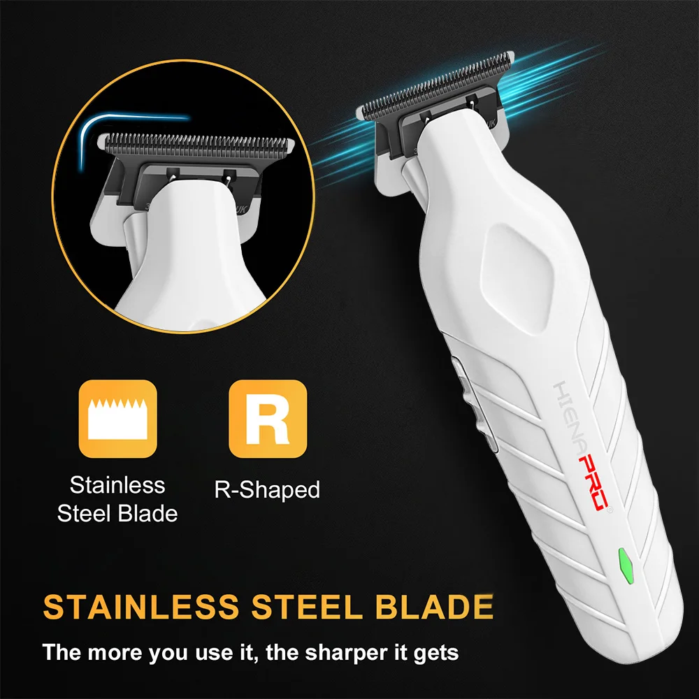 HIENA 5IN1 Hair Clipper Kit LCD Trimmer Foil Shaver Nose Trimmer 8 Combs Cape Salon Home Men