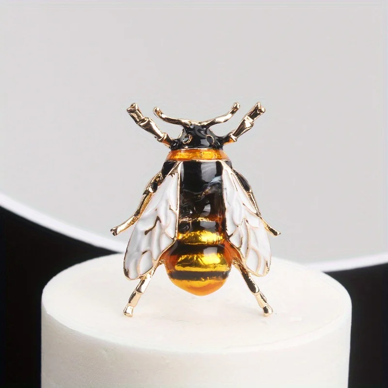 أزياء الإبداع شخصية مزاجه يقطر النفط المينا النحل بروش #1