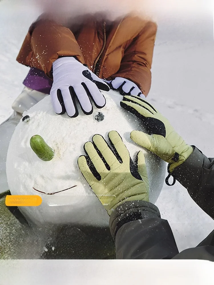 

Теплые перчатки с сенсорным экраном Thiened Fce для мужчин и женщин, зимние перчатки для вождения, езды на велосипеде, катания на лыжах, активного отдыха на открытом воздухе, ветрозащитные, устойчивые к холоду