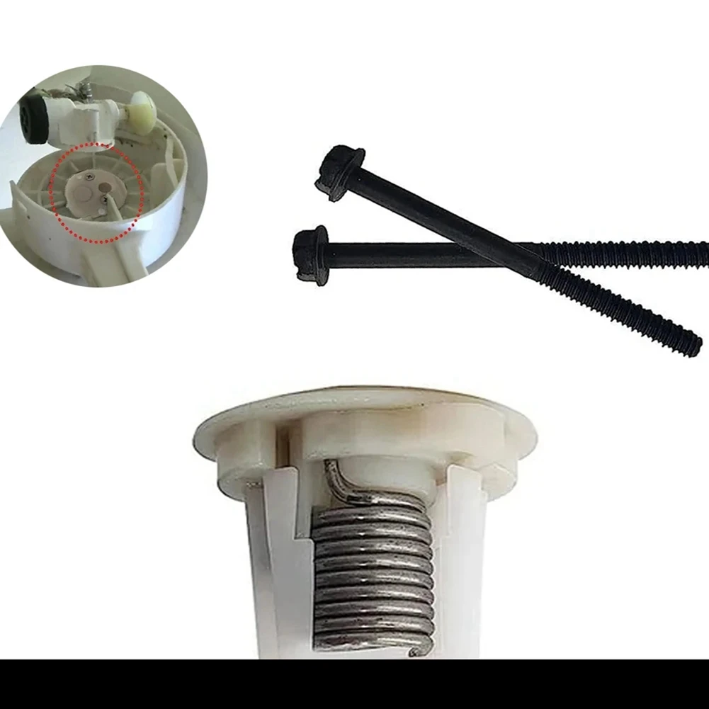 

Для домического 385236096 Картридж с пружиной для унитаза с белой торцевой крышкой и 2 болтами Картридж с пружиной для унитаза Аксессуары для автофургонов-T48C