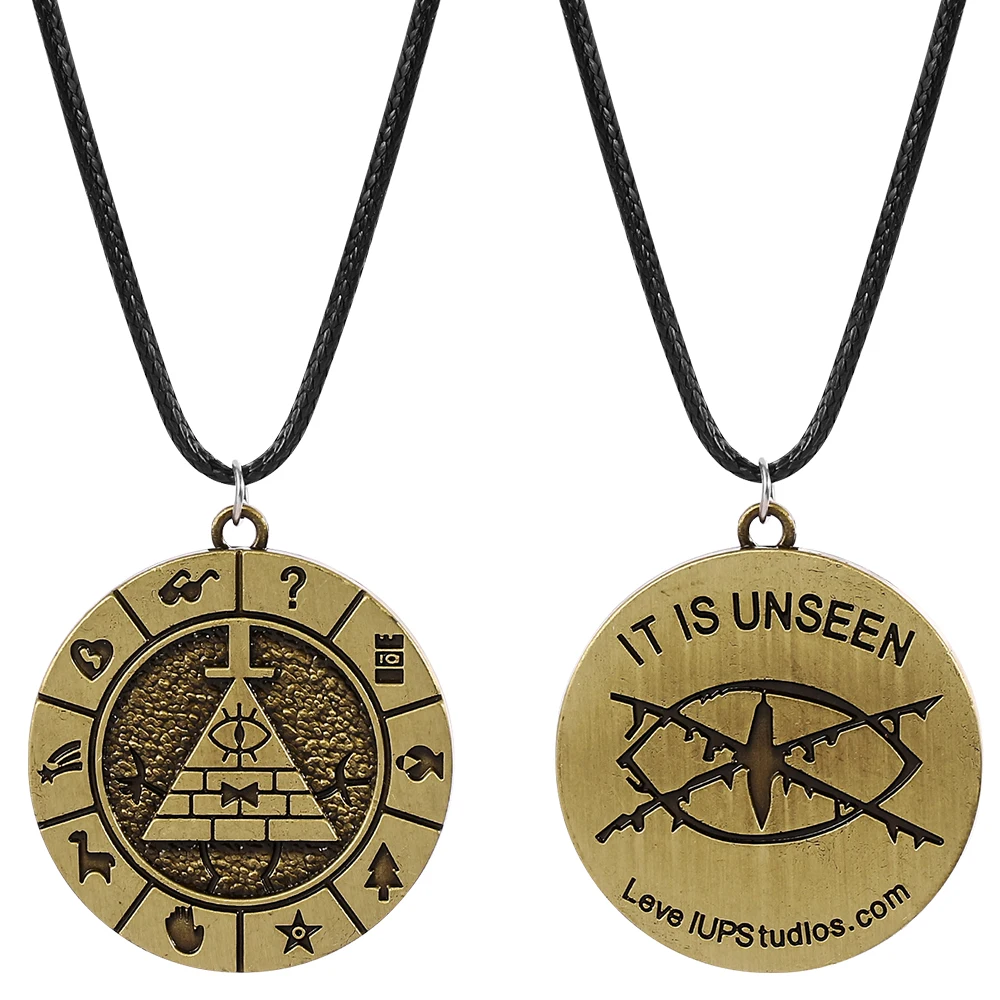 "Gravity Falls" Bill Cipher cartoon hanger, geschikt voor mannen, vrouwen en tieners, vintage accessoire cadeau