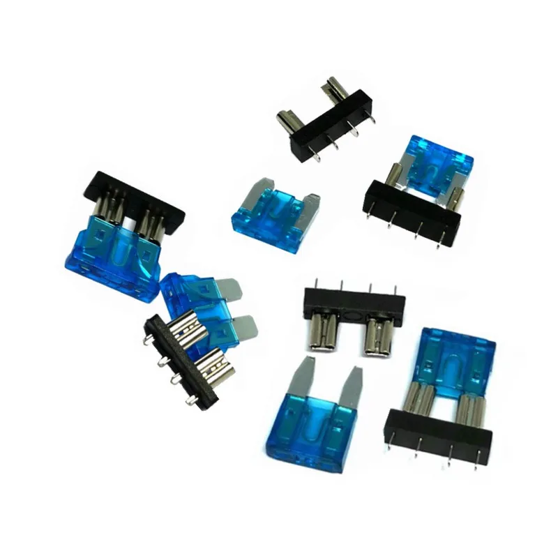 5 Pairs Car Fuse Holder PCB Board Medium Small Mini Blade Auto Automotive for Safety Clip Insertion 5A 7.5A 10A 15A 20A 30A 40A