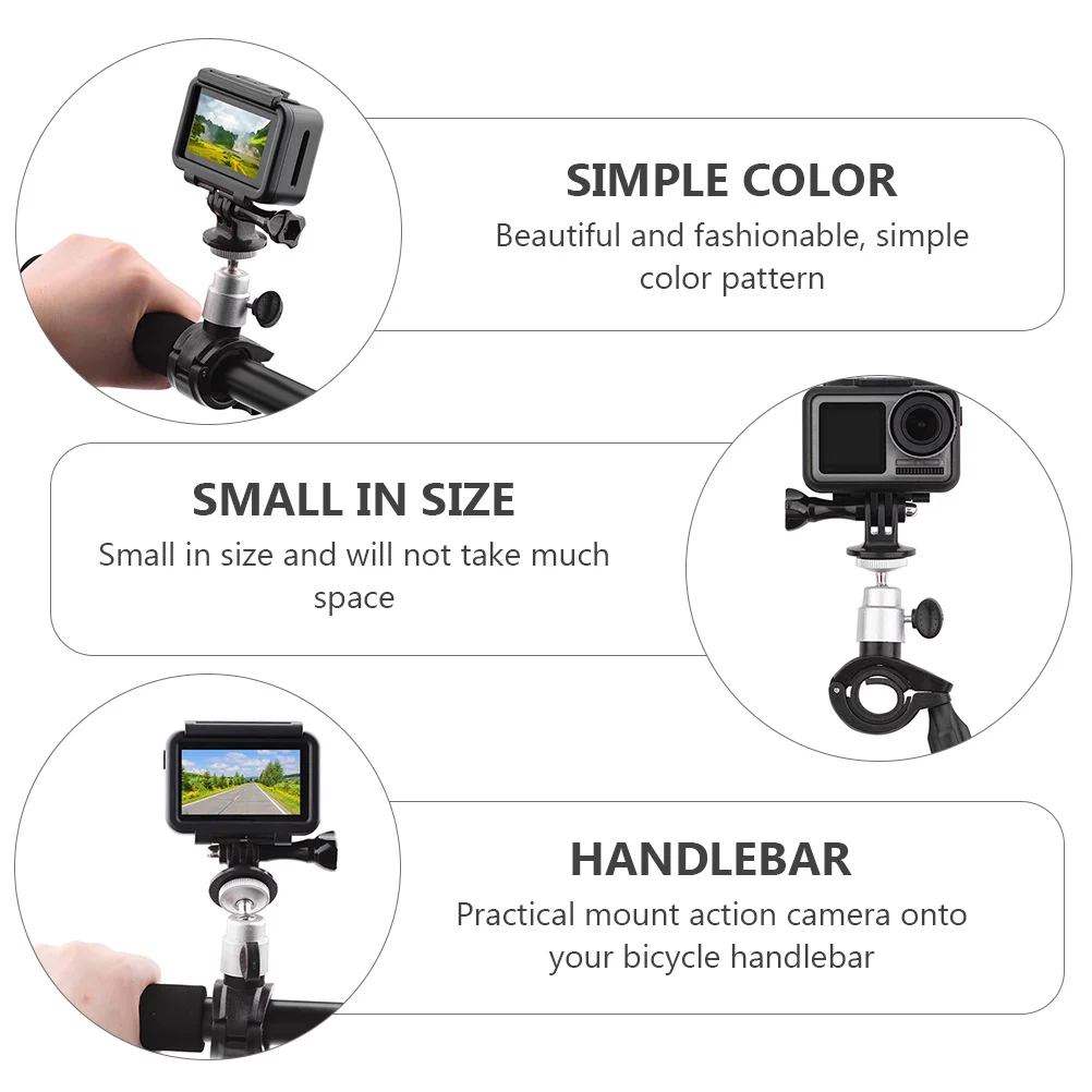 

Sports Handlebar Mount 360 Degree Rotating Fixed Stand For 30Mm Handlebar Durable Support Action Camera Bike Accessories Sports