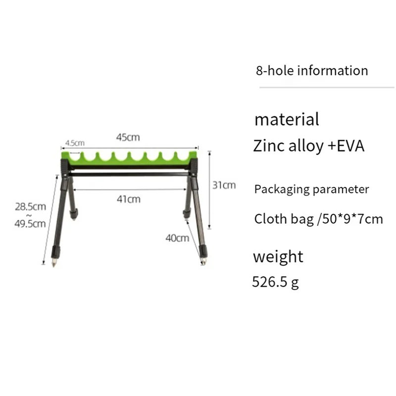 

A99I-Carp Fishing Bank Sticks Alloy Rod Sea Pole Support Fishing Accessories Carp Fishing Rod Pod Fishing Rod Holder