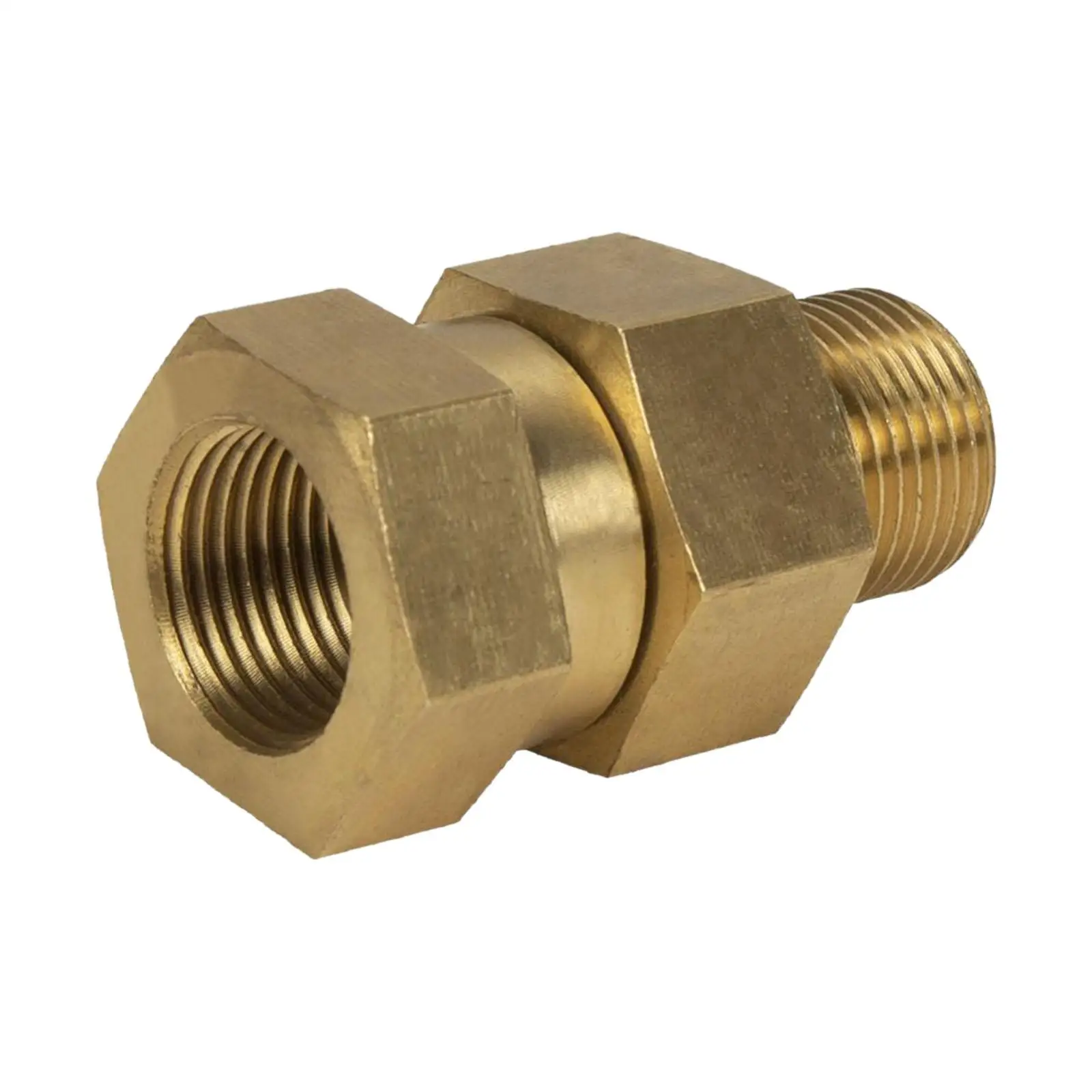 High Pressure Washer Swivel Adapter Brass Rotating Connector 3 8 Inch Coupling for Versatile Cleaning Tasks