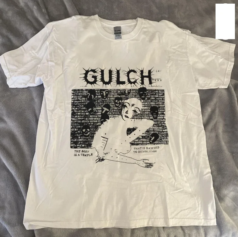 

Футболка Gulch Band с коротким рукавом, хлопковая белая подарочная рубашка всех размеров
