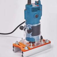 2-in-1 Invisible FastenerPunch Locator Kit Slotted Bracket With Scale For 65mm Trimming Machine Wardrobe Cupboard Panel Tool