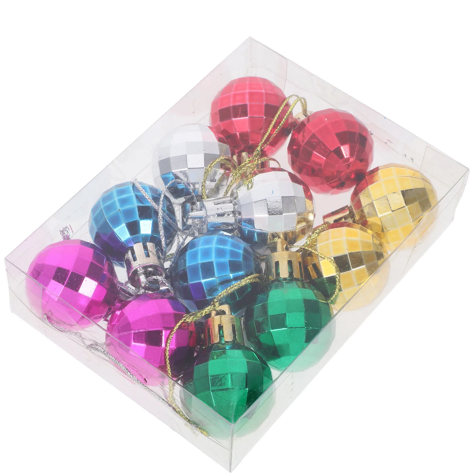 

12Pcs Festive Christmas Ball Decorations Hanging Ornament Set for Tree Home Party Wedding Anniversary Xmas Decorative Supplies