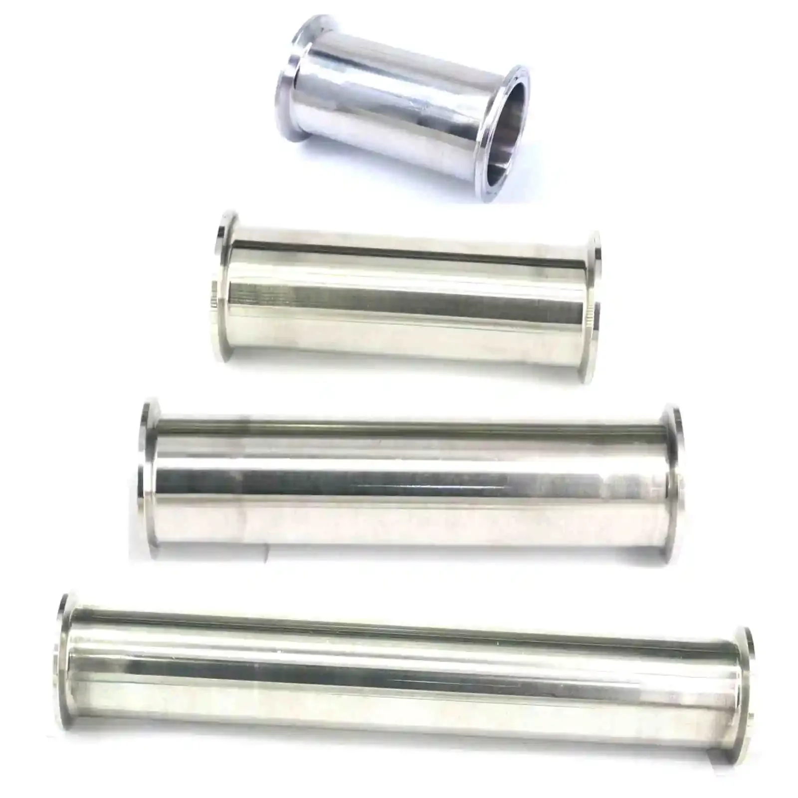 

1.5" 2" 2.5" 3" Tri Clamp Ferrule O/D 50.5mm 64mm 77.5mm 91mm Length 100-610mm 304 Stainless Sanitary Tube Adapter