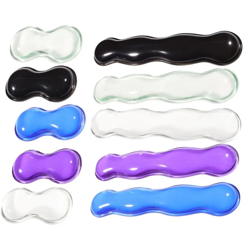 

Creative Clear Mouse Wrist Rest Ergonomic Transparent Silicone Gel Wrist Pad Jelly Comfortable Mouse Wrist Support Pad