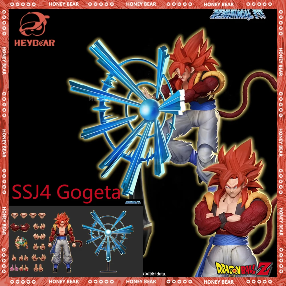 

New Demoniacal Fit Dragon Ball Action Figure Super Saiyan Gogeta Anime Figures 3.0 Body Ssj4 Gogeta Figurine Model Toys Boy Gift
