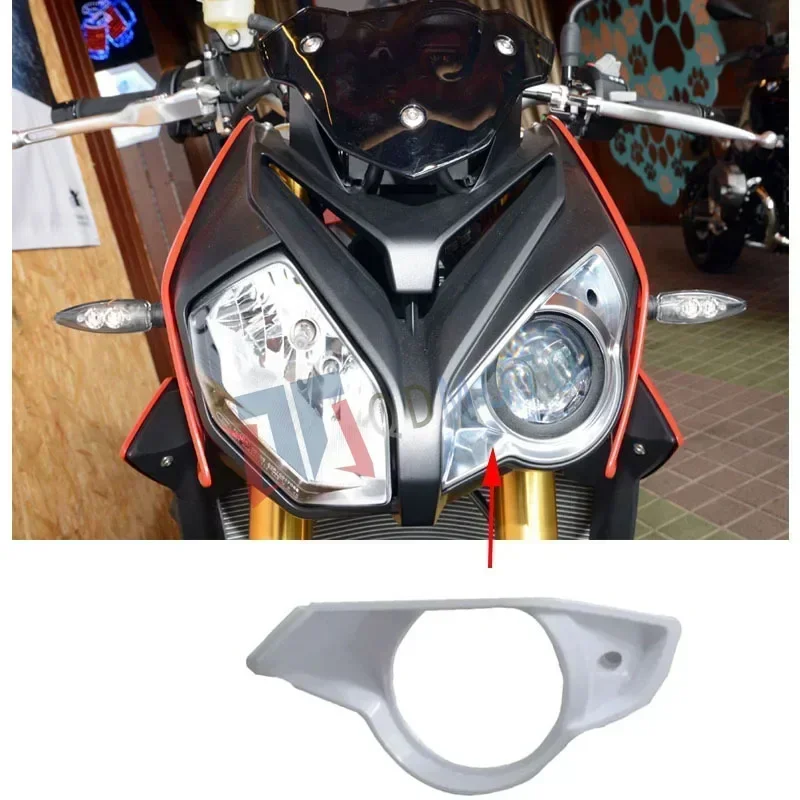 Untuk BMW S1000R 2015 2016 2017 tidak dicat kepala hidung depan atas lampu depan Fairing ABS injeksi Fairing aksesoris sepeda motor