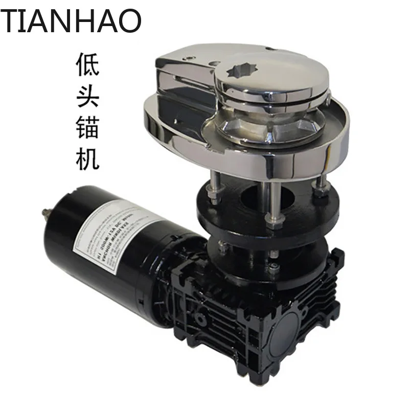 316 Stainless Steel Vertical High Head Low Head Anchor Winch 12V 1200W Suitable for Boats and Yachts up to 16 Meters