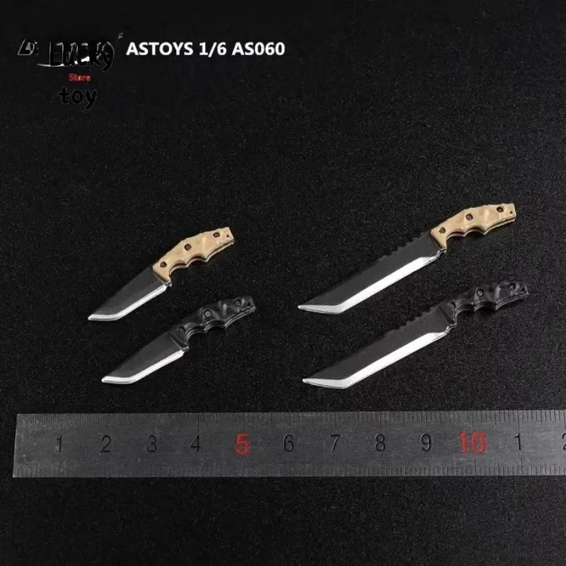 ASTOYS 1/6 Soldat AS060 Militärisches taktisches Messermodell, langer kurzer Dolch für 12-Zoll-Actionfiguren, Waffenzubehör