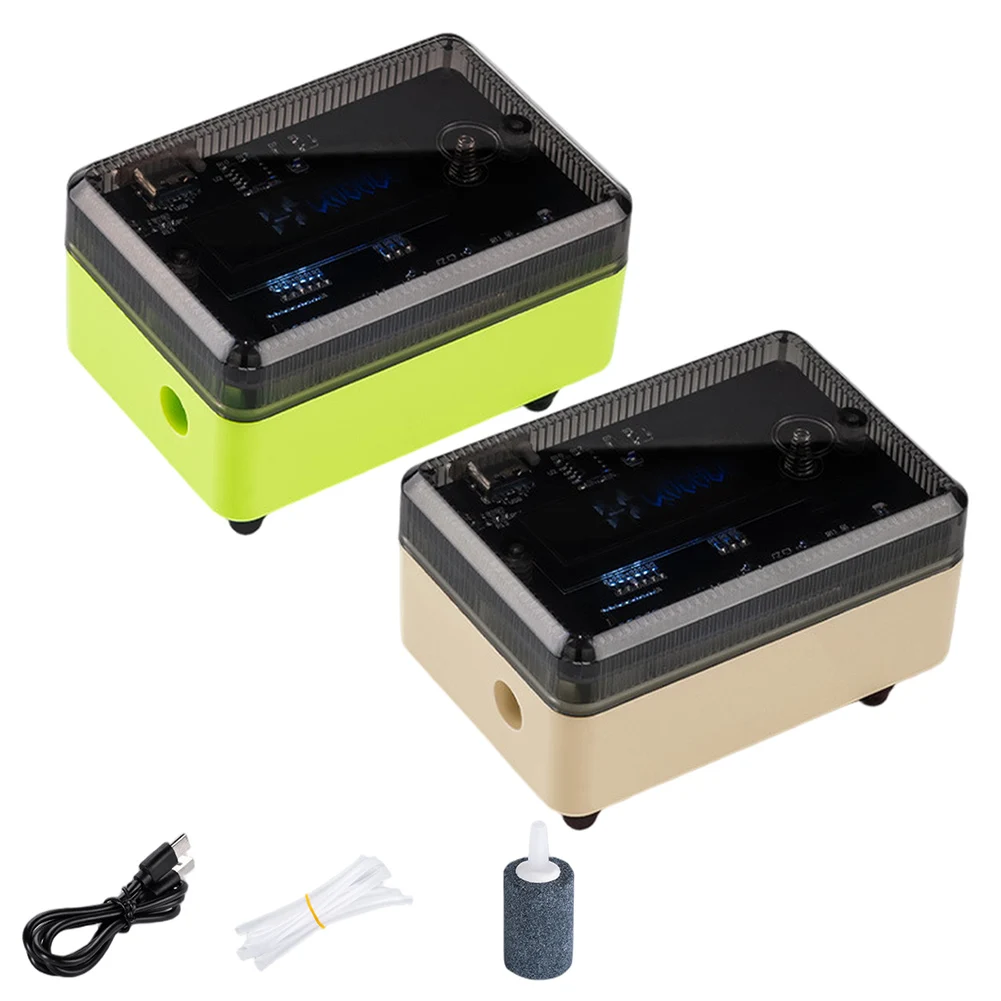 

1 комплект сенсорного кислородного насоса 1,5 Вт, сверхтихий, 2 л/мин, портативный зарядный кислородный насос, уличные воздушные насосы, сменные аксессуары