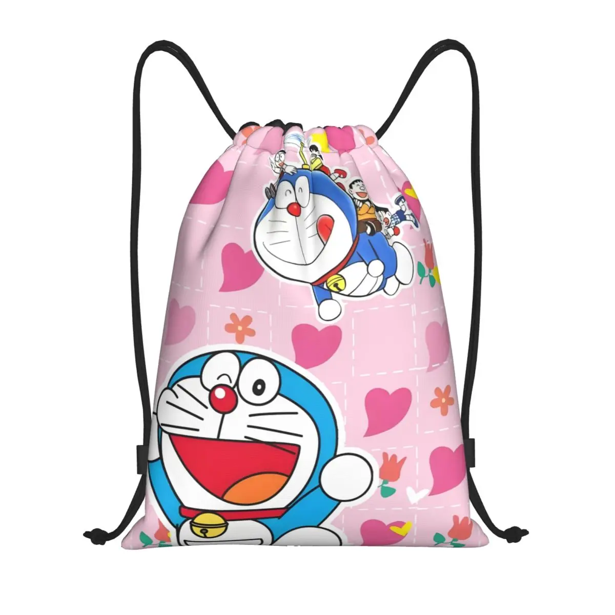 

Рюкзак-мешок с рисунком Doraemon из манги, спортивная сумка для мужчин и женщин, аниме-рюкзак для тренировок