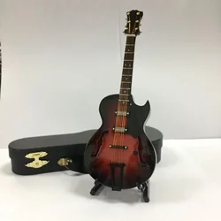 Wooden Musical Instruments Collection Decorative Ornaments Mini Classical Guitar With Support Miniature Model Decoration Gifts