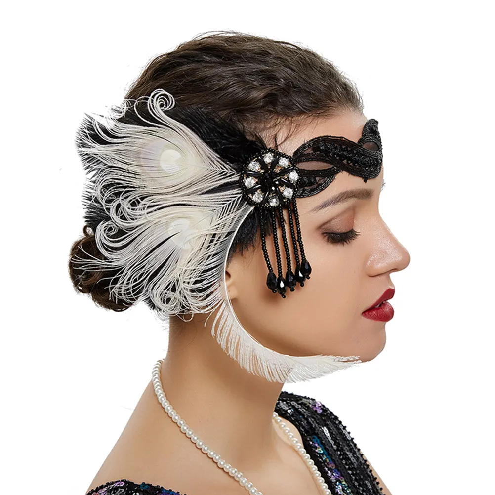 

1Pcs Flapper Decorative Headband Elegant Tassel Party Dance Bridal Hair Accessories Women Headdress Flapper Headband