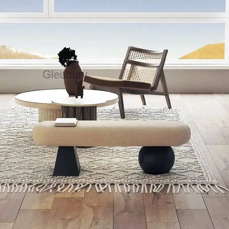 Modern Stool Relaxing Foot Unique Entryway Lazy Living Room Vanity Chair Foot Stool Nordic Designer Tabouret Unique Furniture