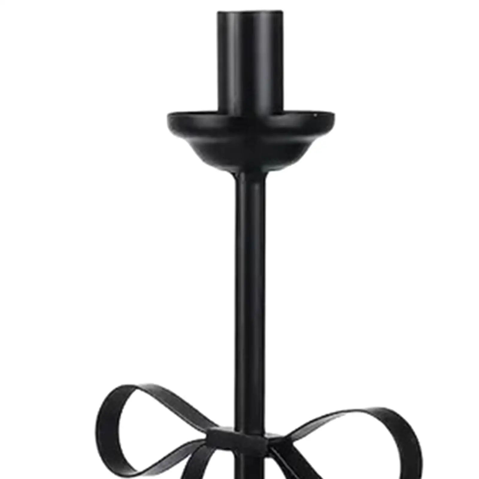 Candlestick Bow Ornament Decorative Nordic Desktop Candle Holder Candelabra for Wedding Party Dining Room Mantel Farmhouse Decor
