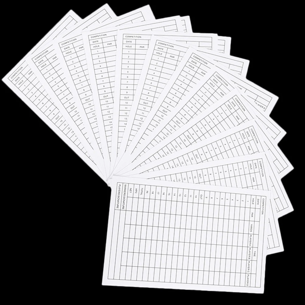 40 قطعة من بطاقات تسجيل نقاط الجولف شديدة التحمل ومقاومة للطقس للاستخدام الاحترافي والترفيهي