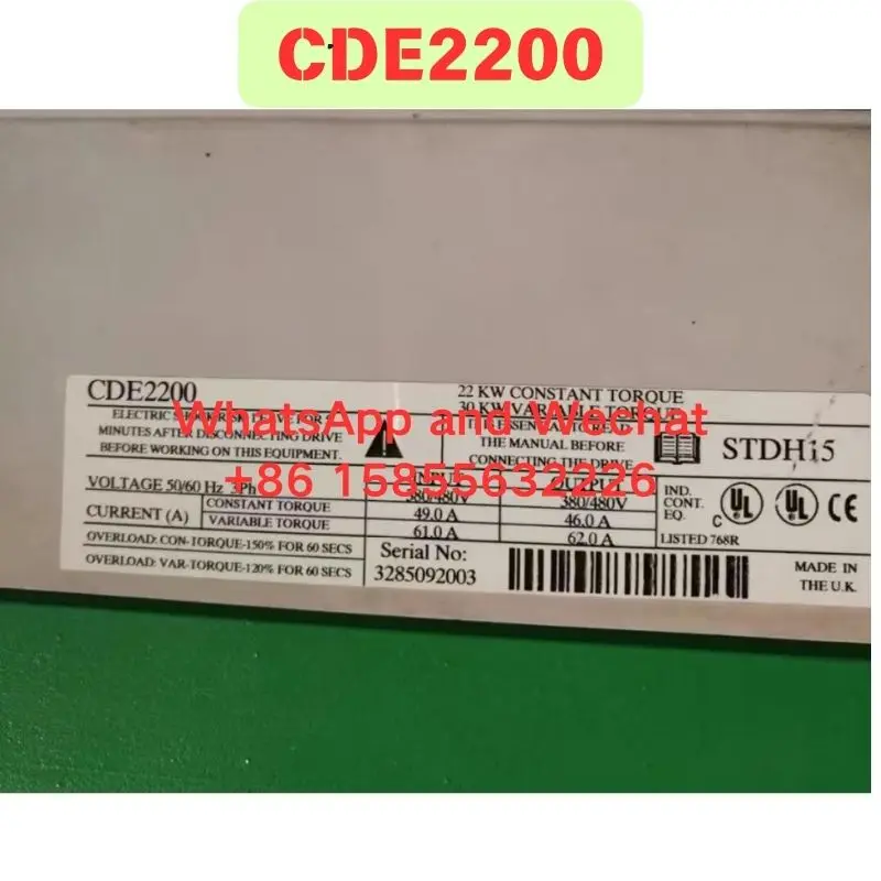 Used CDE2200/22kw DC governor Functional test OK