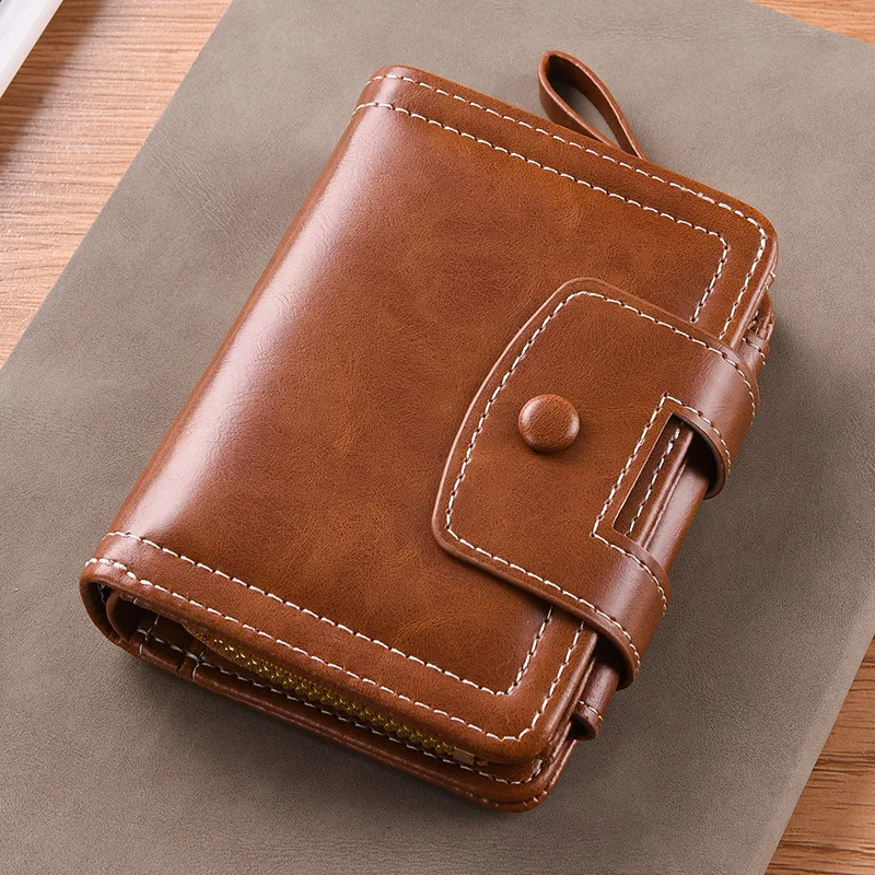 محفظة رجالية قصيرة لبطاقات رخصة القيادة، محفظة عمودية متكاملة للرجال متعددة الوظائف #5