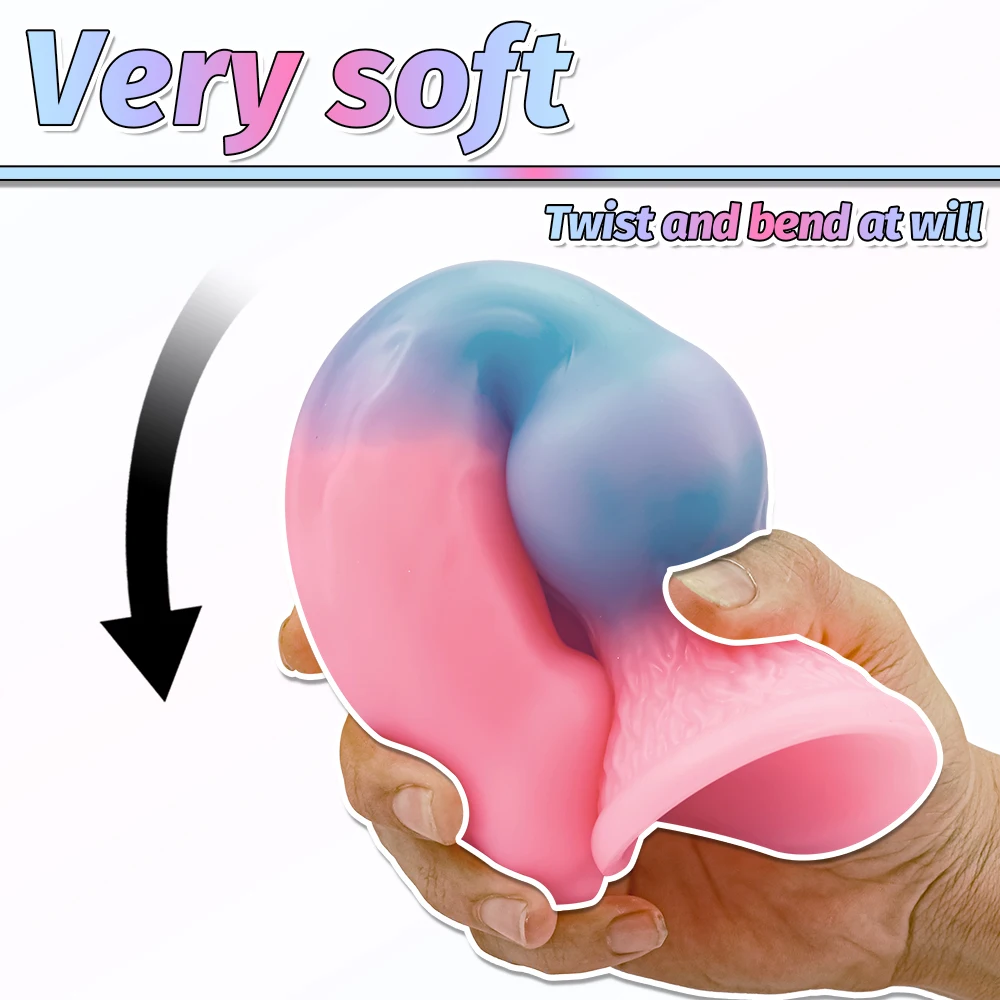 Silicone Soft Animal Penis Big Dog Dick Huge Luminous Dildo Anal Plug Female Masturbation Suction Cup Luminous Adult Sex Toys 18