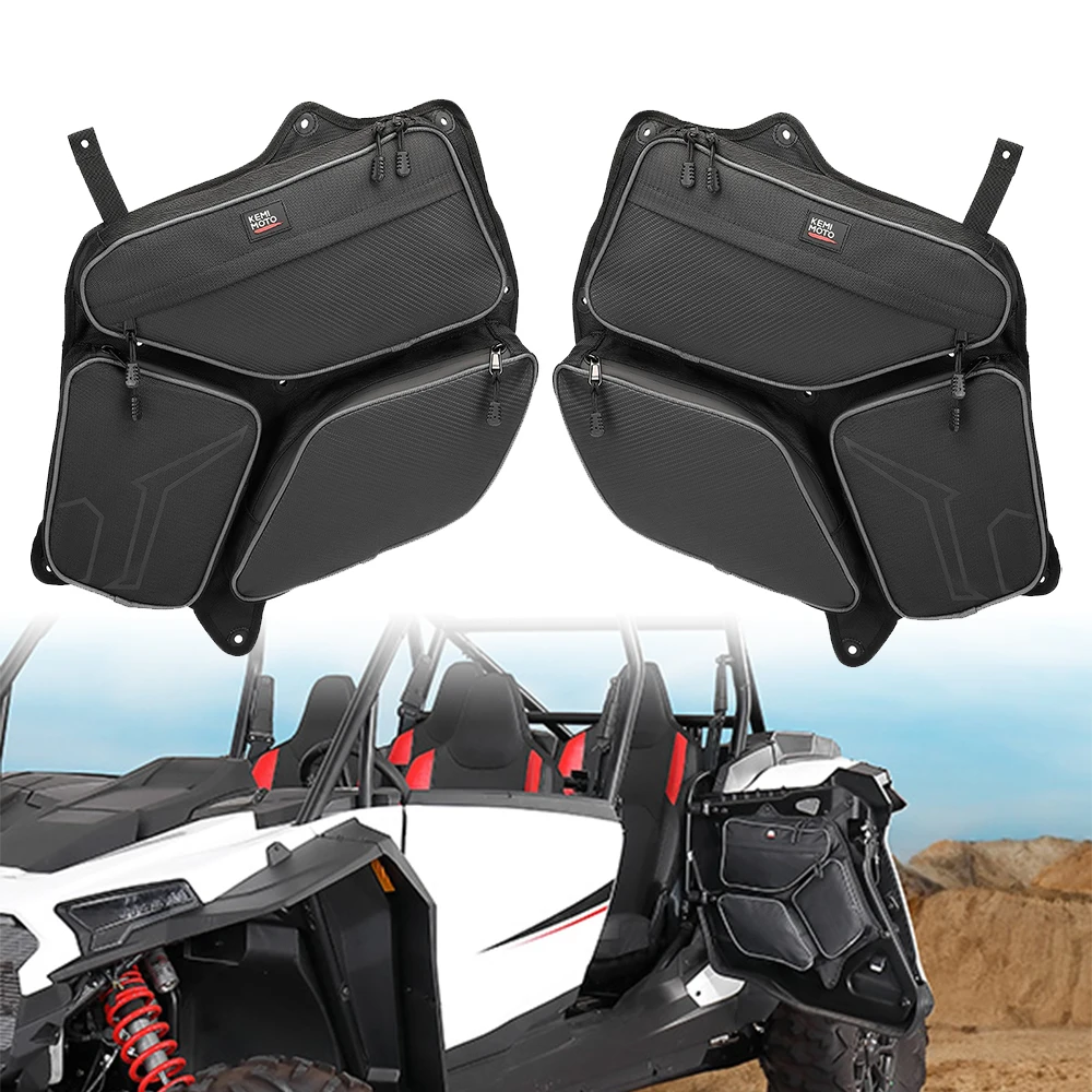 

RZR UTV Rear Side Tool Storage Bags Compatible With Polaris RZR XP 4 1000 2024 2025+ PVC Wear Resistant Zippers Bags